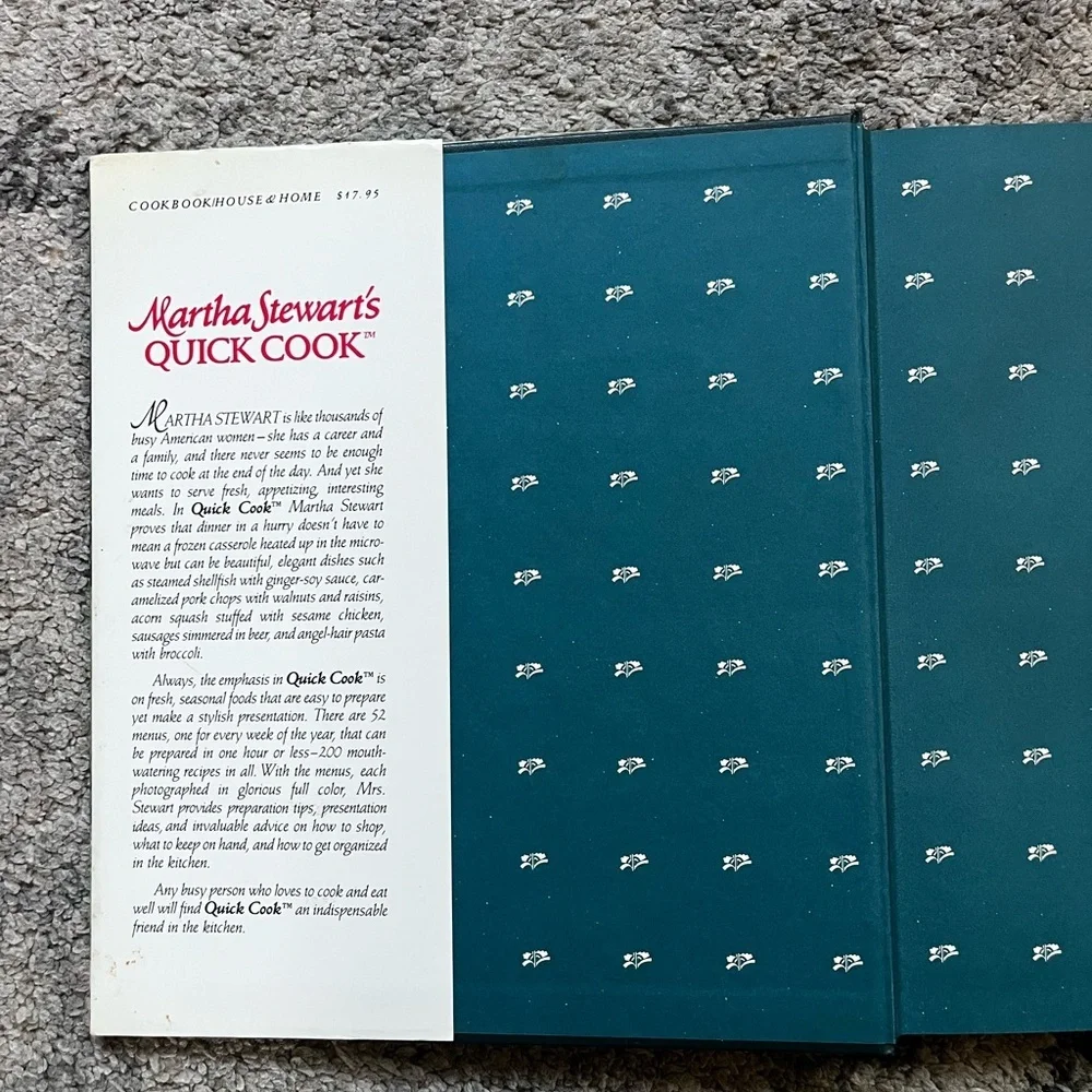 Vintage Martha Stewart's Quick Cook - Vibrant Pink and Green Edition